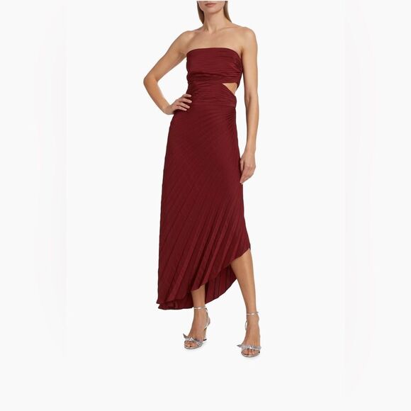 A.L.C. Strapless Pleated Dress size 2 - Picture 1 of 13